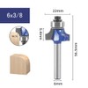 CSOOM Pro 4 Pcs Round Bit Square Face Router Bit