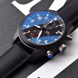 Ritche Quick Release Leather Watch Band 18mm 19mm 20mm 21mm 22mm 23mm 24mm Leather Watch Strap, Black & Black, 22 mm, Vintage, Black & Black, 22mm, Retro