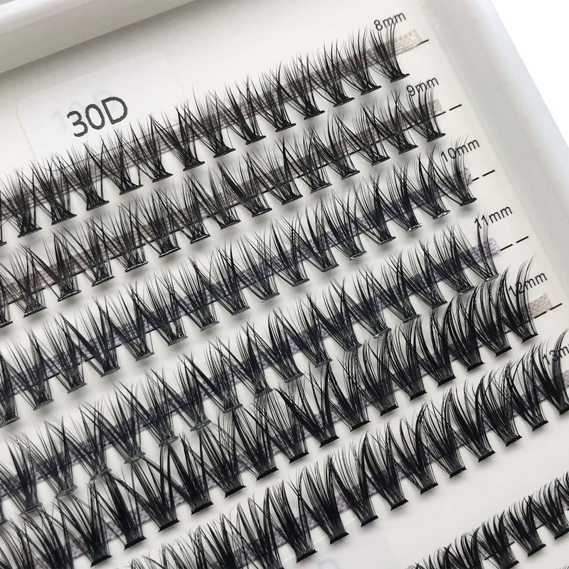 False Eyelashes 240pcs Mixed Tray 30&40D C Curl, Stunning &