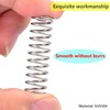 Qrity 10Pcs Coil Extended Compressed Spring, Compressed Springs, Stainless Steel