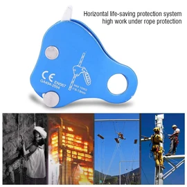 ZJchao Pinza móvil de Cuerda móvil de Escalada, Poleas de Escalada Herramienta de Equipo de profesión de Cuerda de Escalada para Exteriores diseñada para escaladores de Roca Freno de Cuerda Escalada