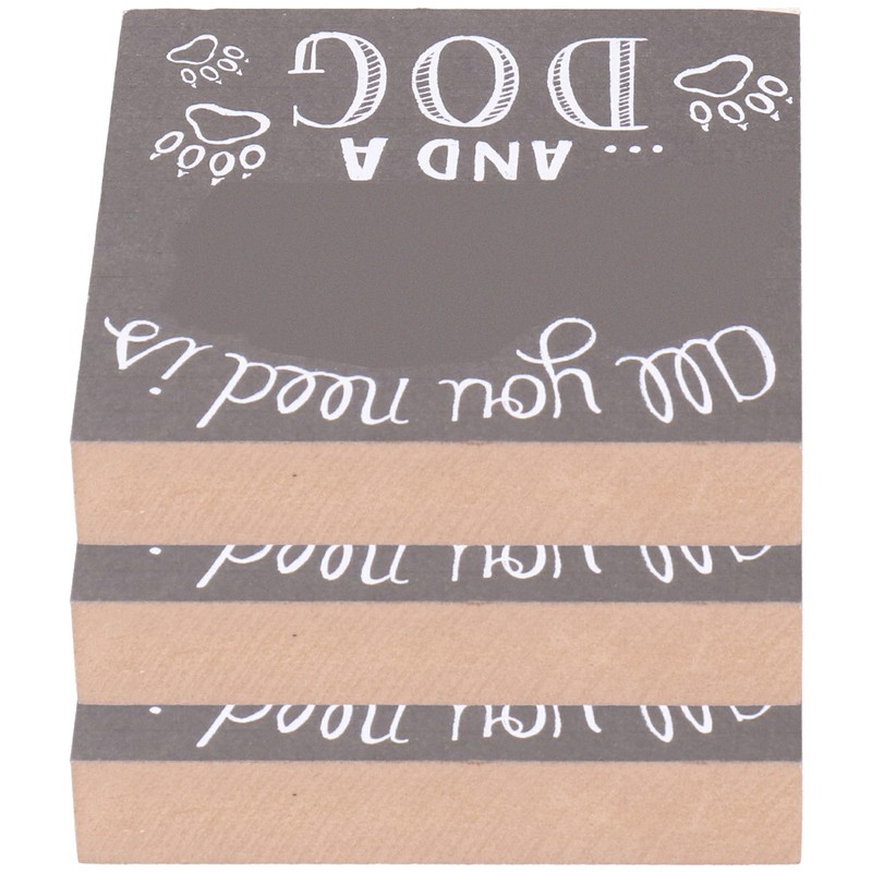 3Pcs Wooden Box Sign Pet Lovedog Letter DIY Wood Crafts
