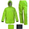 ZOEGO Waterproof Suits for Men Lightweight Rain Gear Jacket Portable(Fluorescence,XXL)