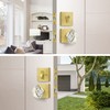 HIEMEY Satin Brass Diamond Glass Crystal Door Knob and Single