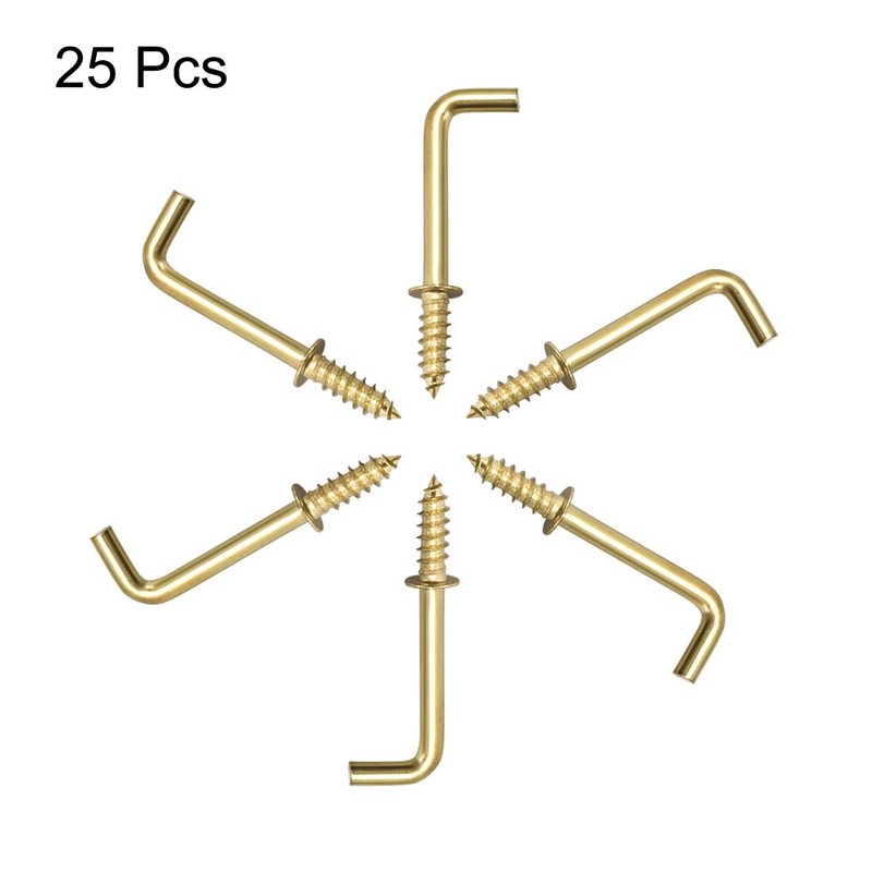 sourcing map Screw Hooks Ceiling Hooks Self-Tapping Screw Holder with