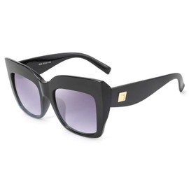 FEISEDY Retro Overesized Cat Eye Sunglasses Women Men Square Cateye UV400 Sunglasses B2629