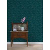 RoomMates Cat Poses Emerald Peel and Stick Wallpaper, RMWS1276
