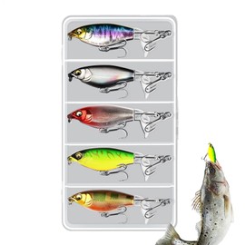 Spoon Fishing Lure Jig,Floating Artificial Metal Spoon Lures with Sound Beads - Compact Fishing Jig Bait for Freshwater Saltwater Bass Walleye Trout