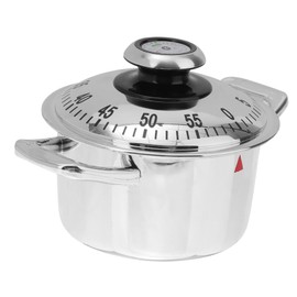 Ciieeo Mechanical Cooking Timer Creative Pot Shape Design for Management Kitchen for Cooking Baking and Student Habits