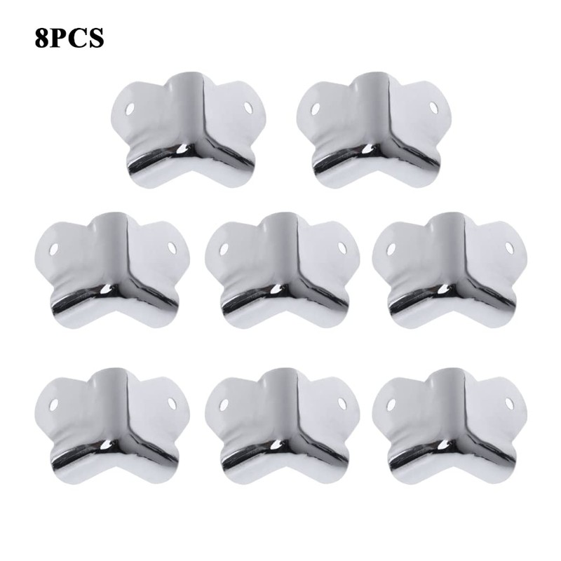 8 x Metal Speaker Corner Brackets for Musical Instruments Guitar