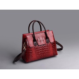 Shoulder Sling Tote Handbag For Women Retro Crocodile Top Handle Shoulder Bag