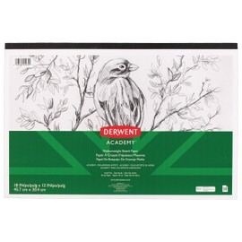 Derwent Academy Sketch Paper Pad, 50 Sheets, 18" x 12", Mediumweight (54974)
