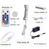 AIBOO LED Under Cabinet Bookshelf Lights Kit for Glass Edge