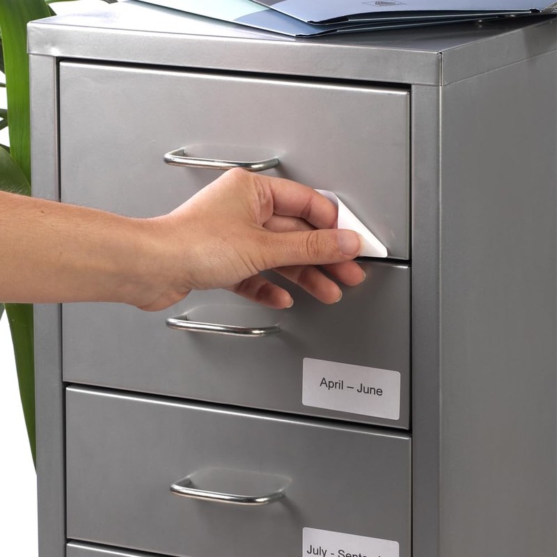 Avery L4743REV-25 Printable, Customisable Removable Labels, 12 Labels per Sheet,