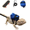 Bearded Dragons Accessories Toy Lizard Backpack Leash Set Adjustable Strap