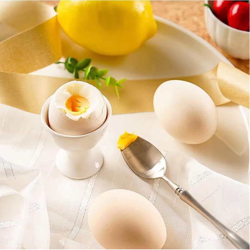 Provance Set of 6 White Plastic Round Egg Cups