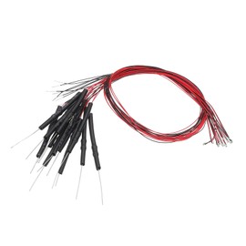 PATIKIL 0603 Pre-Wired Micro LED, 12 Pcs 3-6V Pre-soldered Mini Light Emitting Diodes Surface Mount Device for Model Building, DIY, Science Projects, 9.8" Length, Blue