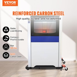 VEVOR Mobile Base, 500 lbs Weight Capacity, Adjustable from 12" x 12" to 36" x 36", Heavy Duty Universal Mobile Base Stand with Swivel Wheels, for Woodworking Equipment, Bandsaw, Power Tools, Machines