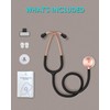 Clairre Rose Gold Stethoscope, Gift for Nurses, Doctors & Medical