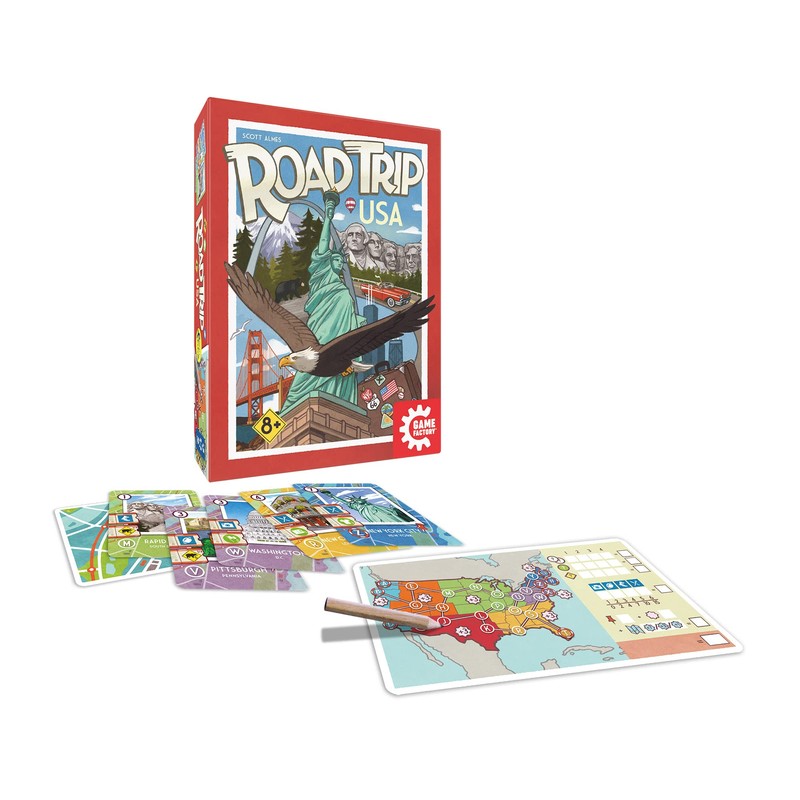 Game Factory 646318 Road Trip USA Card Game from 8