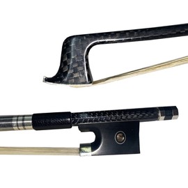 yinfeel yinfeel small szie weave carbon fiber violin bow white horse hair 3/4,1/2,1/4,1/8 for childern (3/4)