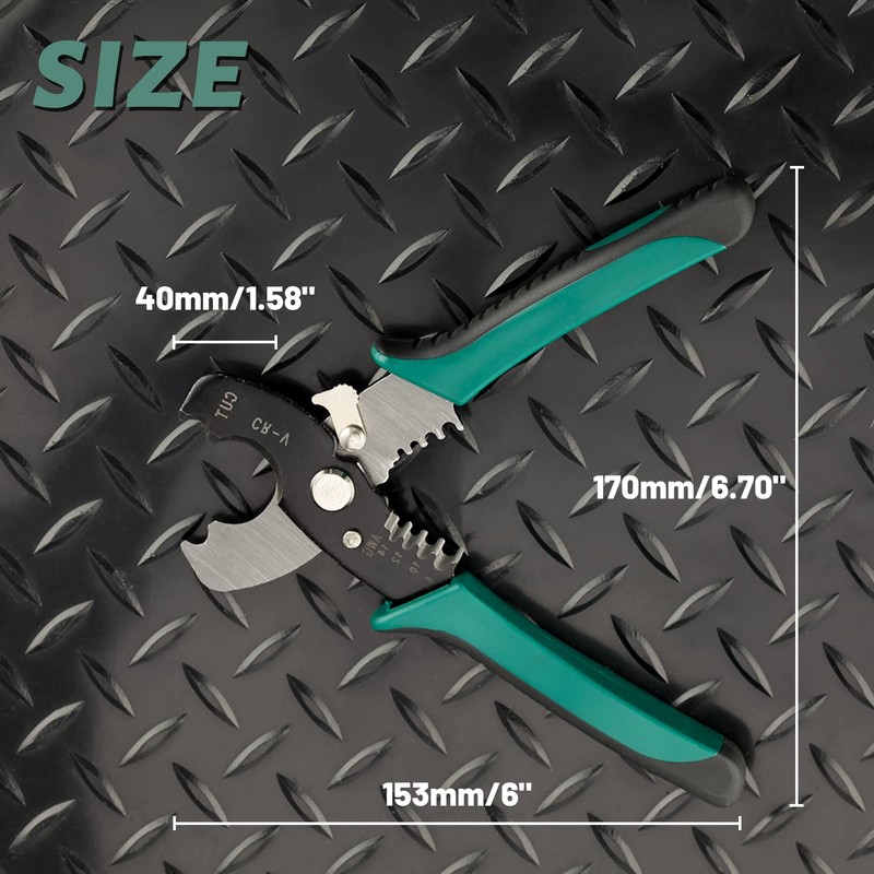 SPEEDWOX 7 Inches Wire Strippers Cutter Pliers Multi-Function Hand Tool