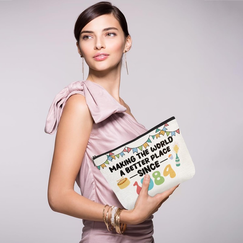 40th Birthday Gifts Women Cosmetic Bag Humor 40 Year Old