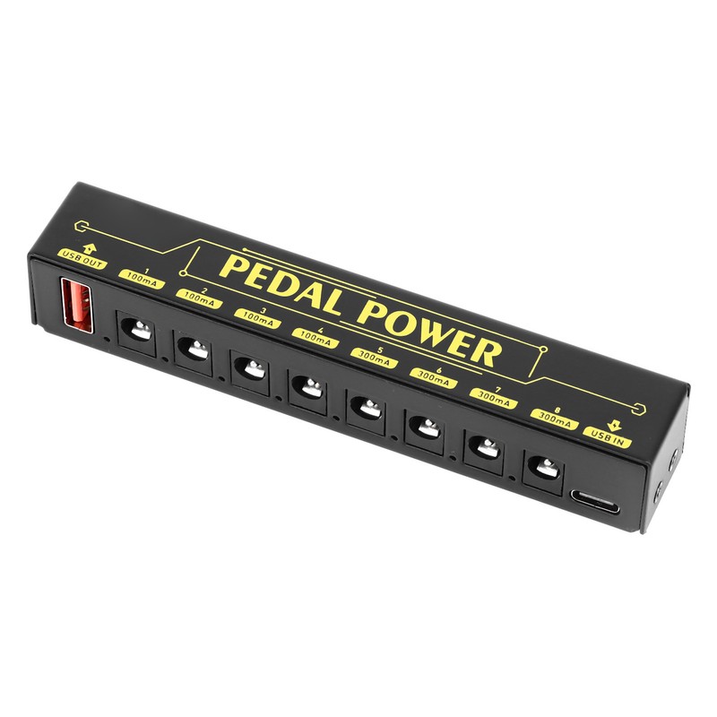 Guitar Pedal Power Supply 8 Way Isolated Low Noise Effect