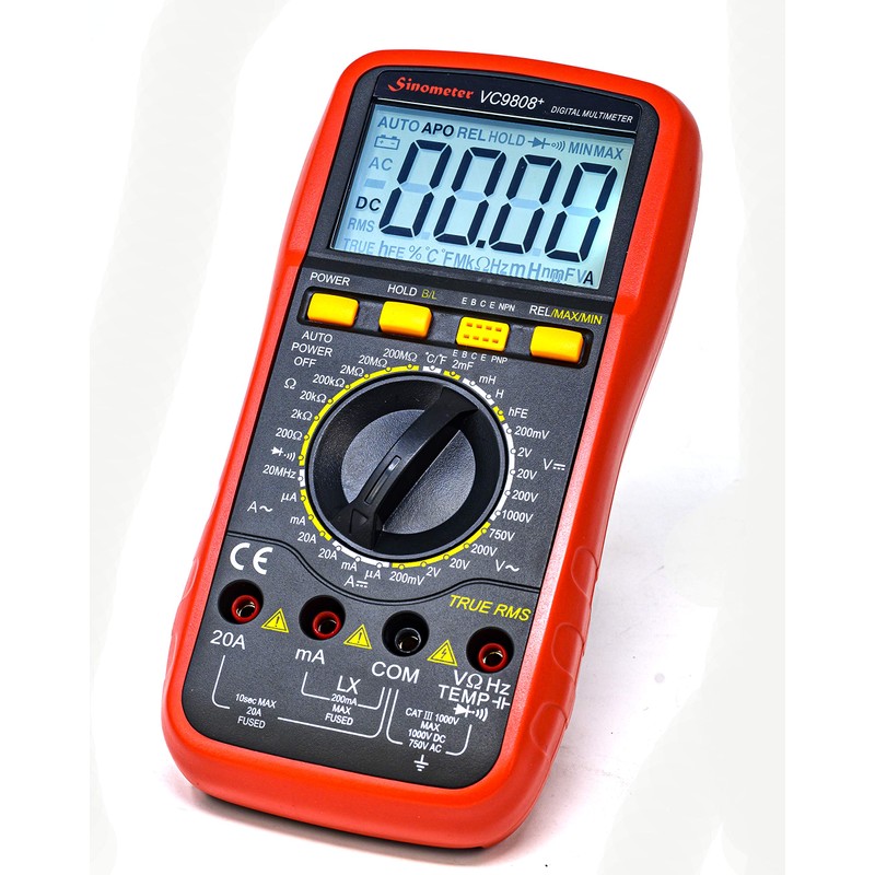 Sinometer VC9808 30-Range Digital Multimeter & LCR Meter, A Professional