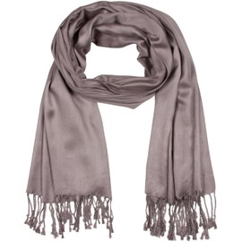 Sakkas 78" X 28" Rayon from Bamboo Soft Solid Pashmina Feel Shawl/Wrap/Stole - Gray