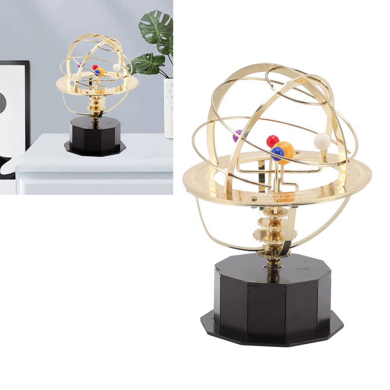 Agatige Solar System Model, Metal Solar System Planetarium Mechanical Rotatable