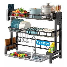 Best i Escurridores De Platos Fregadero 2niveles Ajustable 62-103cm