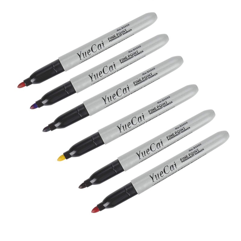 6pcs Skin Marker Pen Body Tattoo Maker Pen Skin Marker