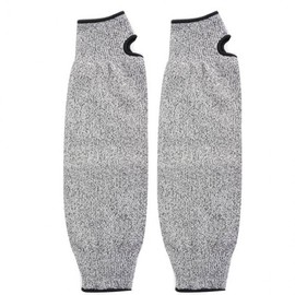 SIS-085 Cut-Resistant Arm Sleeves / Guards - Puncture & Slash Protection for Work, Industrial Use Cut-Resistant Arm Guard (1PC) / Gray / 45CM 3ea