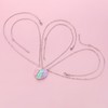 Saalort - Collares con colgante de corazón magnético para 3