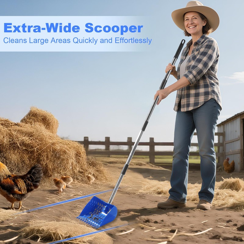 CusFirst 2025 Design 2 in 1 Chicken Poop Scooper –