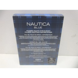 Nautica Blue Shower Gel, Eau de Toilette 3 Piece Travel Size Gift Set