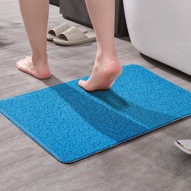 Asvin Soft Textured Bath, Shower, Tub Mat, 24x32 Inch, Phthalate Free, Non Slip Comfort Bathtub Mats with Drain, PVC Loofah Bathroom Mats for Wet Areas, Quick Drying