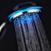 PowerSpa 4-Inch LED Handheld Shower Head with Air Jet LED