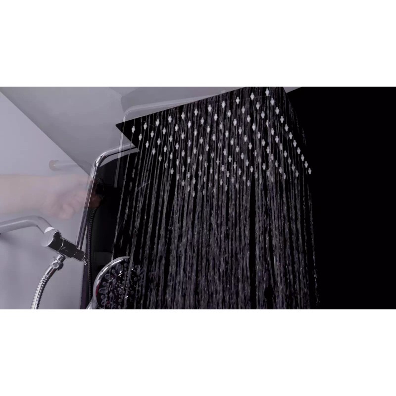 Hibbent Shower Faucet Set w/Handheld Kit Rainfall Shower Head Combo