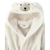 Gymboree,Soft Fuzzy Sleepwear Hooded Bathrobe,White Polar Bear,Large (10/12)