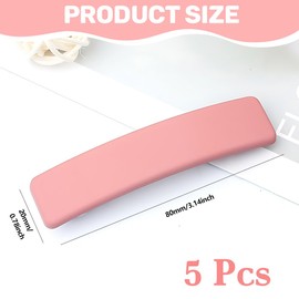 Pack of 5 Hair Clips Women's Thin Hair, Automatic Hair Clips Vintage, French Hair Clips Women for Thin Hair and Thick Hair, Long Basic Hair Clips Set for Women, Hair Clips Women