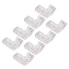 8Pcs 2 Pin 5mm COB LED Strip Light Connectors L