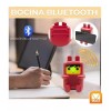Maíz 3pzs Bocina Bluetooth Fm Recargable Luz Led Infantil Niños