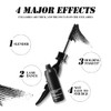 Black feather Mascara, Lengthening and Thick, Long Lasting, Waterproof, Smudge-Proof
