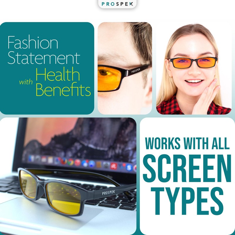 Prospek Blue Light Blocking Glasses, ELITE for Women and Men,