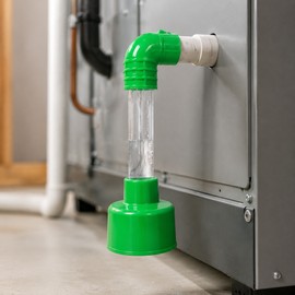 Universal AC Condensate Drain Line Cleaning Adapter for Wet/Dry Vacuum – Clear 7.87-Inch Unclogger Tool for 1-Inch Drain Openings