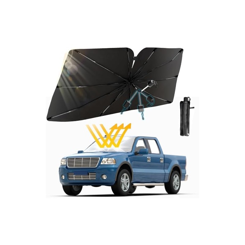 ZDQC Parasol para Parabrisas Delantero, 145 x 84 cm, Parasol