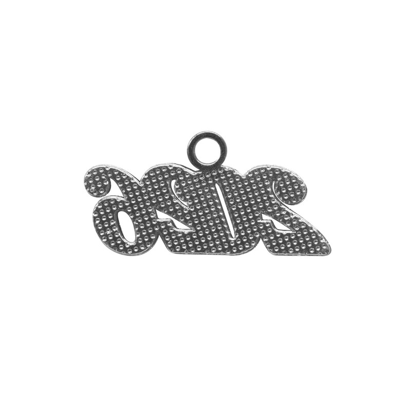 Endea Graduation Tassel Date Charm Silver Year (Silver, 2026)