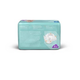 Medline Disposable Baby Diapers, Size 2 (12-18 LBS), Case of 200
